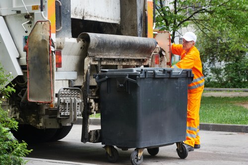 Safety equipment and labelled waste containers